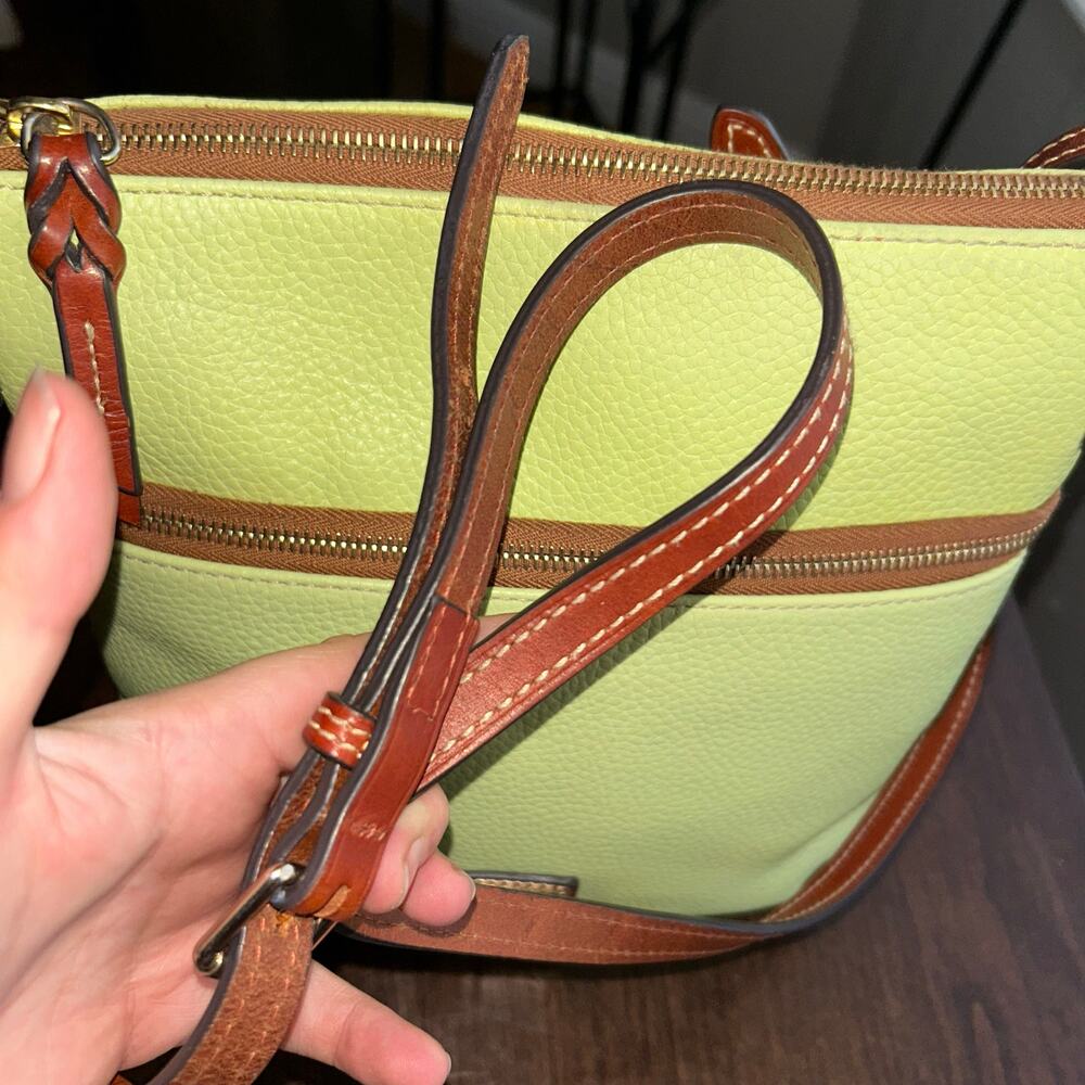 Dooney & Bourke All Leather Pebble Leather Crossbody / Shoulder Bag - Picture 10 of 16